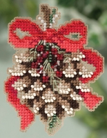 Набор для вышивания Pinecone, Счетный крест и бисер, фото